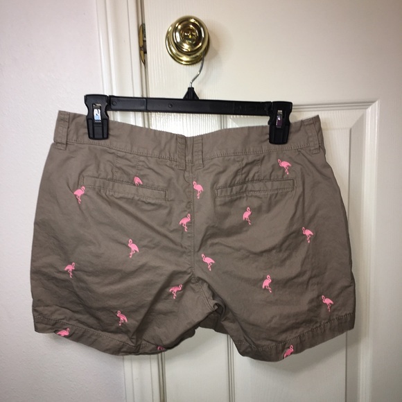 Old Navy Embroidered Flamingos Shorts - Picture 3 of 8